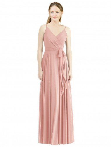 Romantic Full length Long Chiffon Bridesmaid Dress Canada