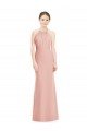 Halter Neck Trumpet Chiffon Bridesmaid Dress