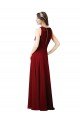 Luxe Chiffon Bridesmaid Dress with Open Slit In the Back