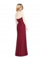 Strapless Chiffon Trumpet Bridesmaid Dress with Front Slit