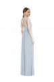 Tie Shoulder Empire Waist Maxi Bridesmaid Dress