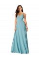 Draped Empire V-Neck Chiffon Bridesmaid Dress
