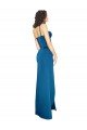 Full Length Bustier Style Long Formal Silky Satin Bridesmaid Dress / Prom Dress with Low Back