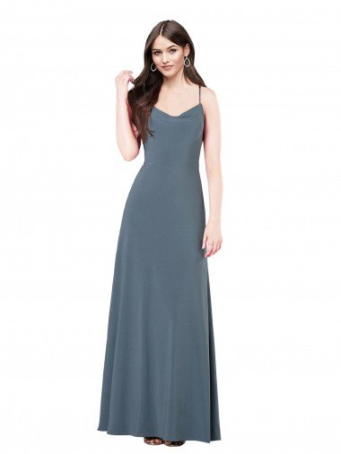 Classic Spandex Bridesmaid Dress / Prom Dress with Scoop Neckline Canada