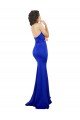Sweetheart Flower Neckline High Neck Formal Crepe Bridesmaid Dress / Prom Dress