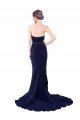 Strapless Sweetheart Neckline Crepe Bridesmaid Dress / Prom Dress with Satin Waistband